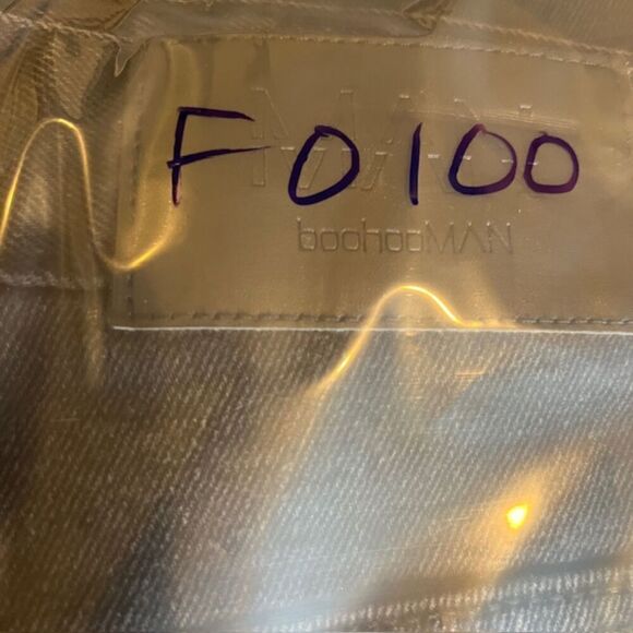 BoohooMAN Men's Black Denim Jeans Button Fly Dark StoneWash Size 36 - Picture 11 of 11